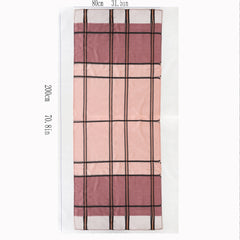 Soft Pink Mesh Scarf Lightweight Stripe Shawl Wrap