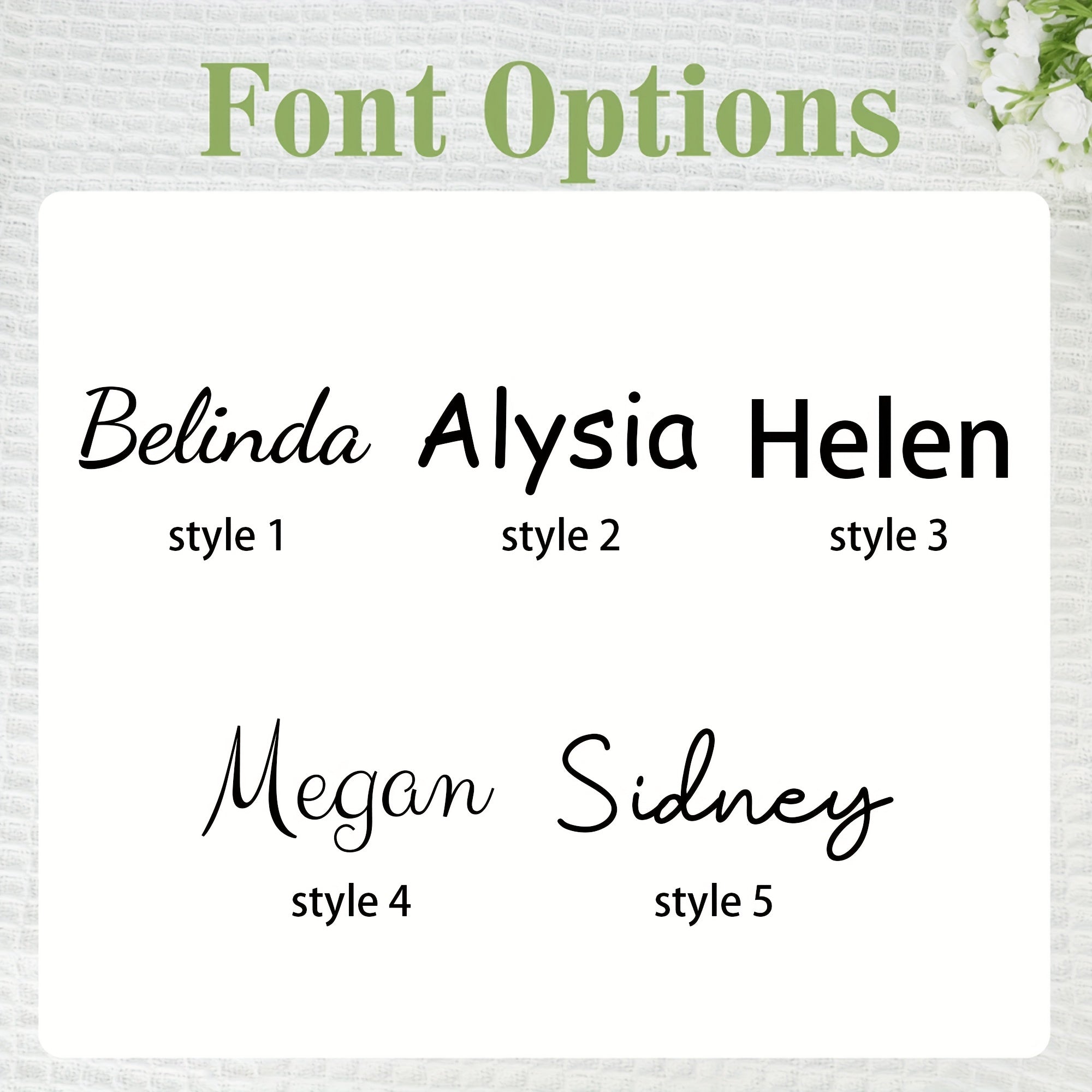 Custom Holographic Name Transfer Stickers for Cups and Laptops