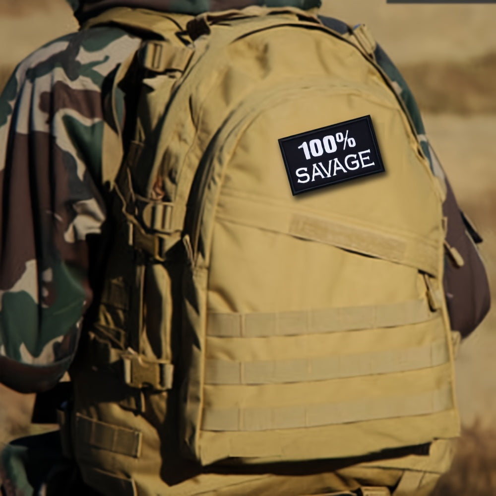 100 Savage Embroidered Morale Patches with Hook and Loop