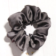 Solid Silk Scrunchies For Women Girls Soft Hair Ties