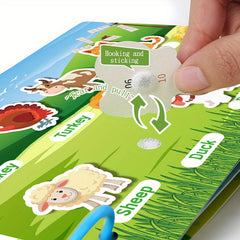 Interactive Busy Book for Youngsters Quiet Activity Book Phonics & Learning