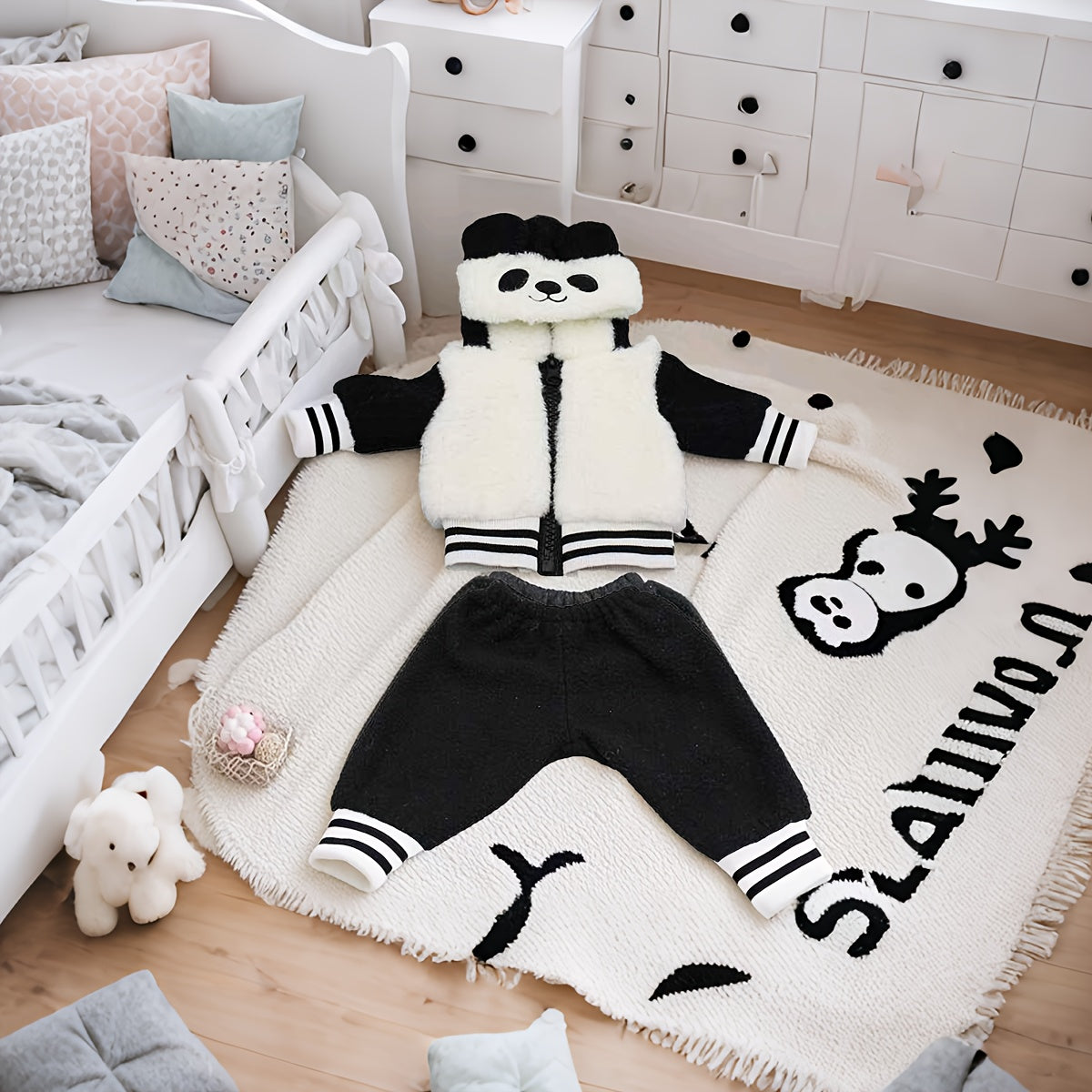 2pcs Panda Doll Costumes for 35-56cm Newborn Baby Dolls - Christmas & Year
