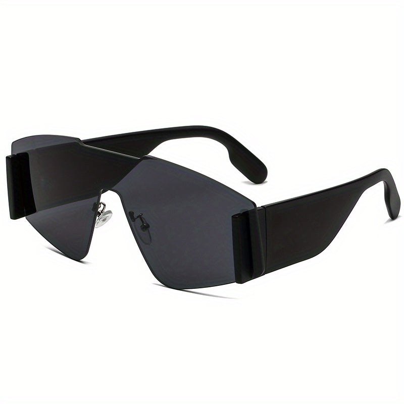 Y2K Rimless Sunglasses UV400 Sun Shades Outdoor Shield Sports