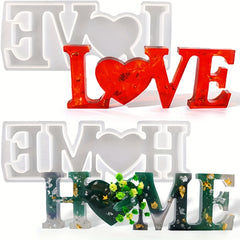 Resin LOVE & HOME Silicone Molds for Room Decoration
