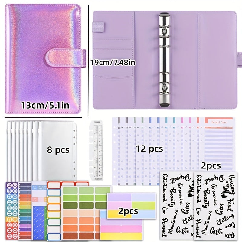 Budget Binder with Zipper Envelopes & Expense Sheets