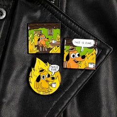 Creative Cartoon Dog Alloy Brooch