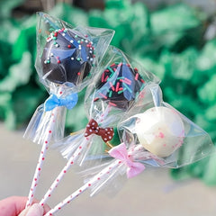 100pcs Colorful Butterfly Tie Silk Biscuit Bag Cable Tie
