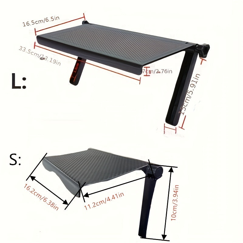 Adjustable TV Screen Top Shelf Computer Monitor Desktop Screen Top Storage Rack