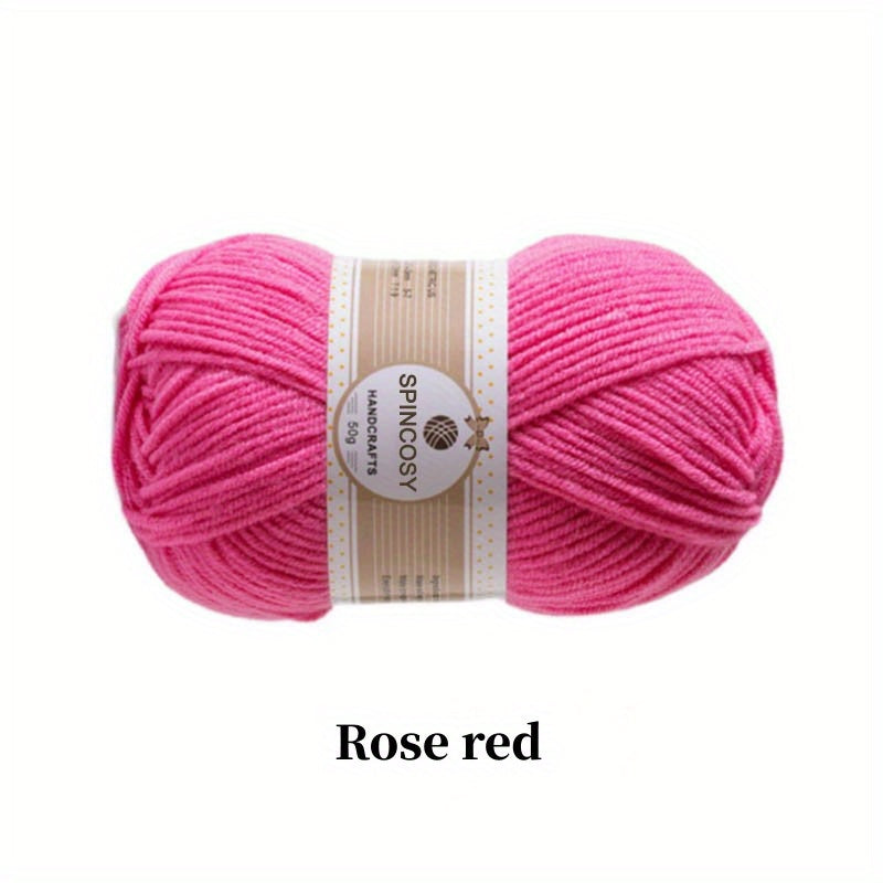 6pcs 4 Strand Wool Acrylic Fabric for DIY Arts Crafts Sewing Party Supplies