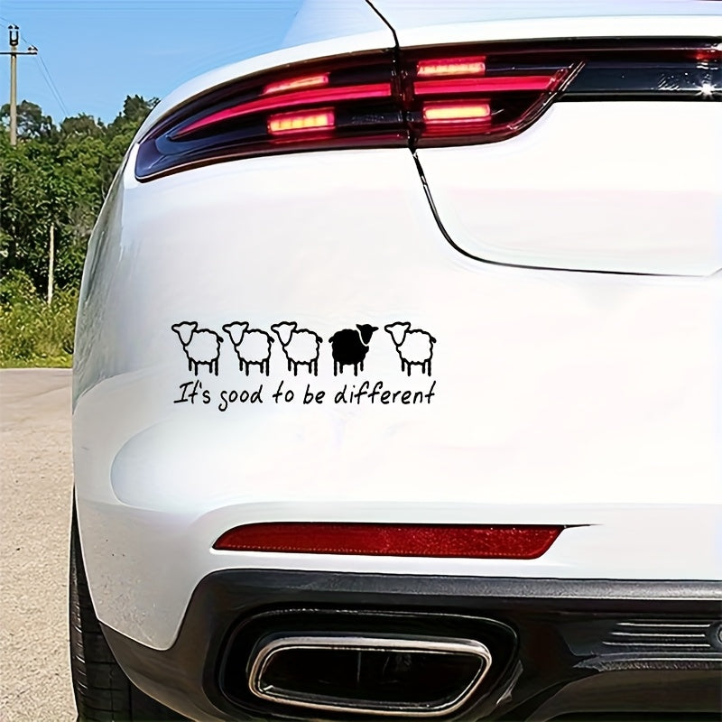 5 Sheep & 'It's Good to Be Different' Novel Stickers Combo