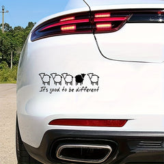5 Sheep & 'It's Good to Be Different' Novel Stickers Combo