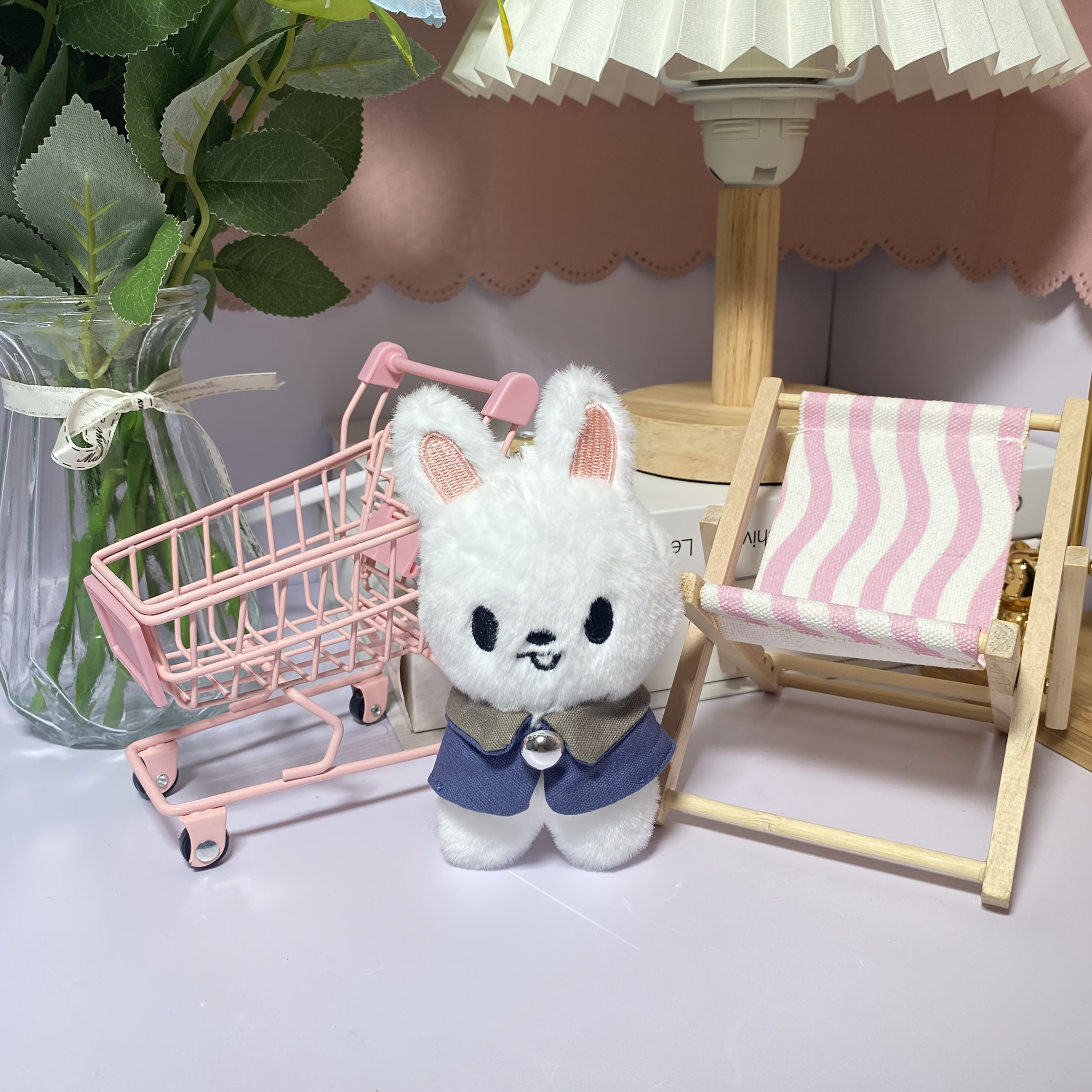 K POP Style Plush Animal Charms 8pcs