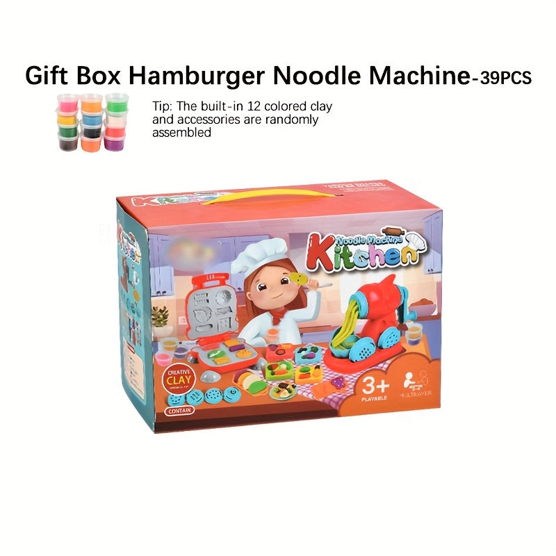 Clay Two in One Colorful Dough Kitchen Creative Food Toy Set