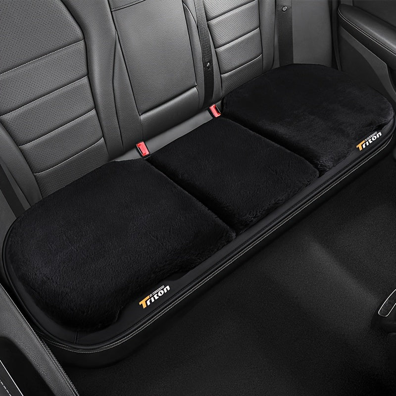 3pcs Winter Car Seats Pad Thickened Plush Warm Car Seats Cushion