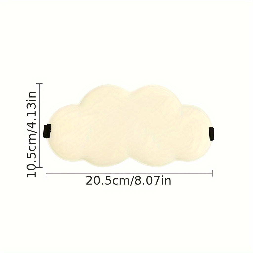 Soft Cloud Shaped Eye Mask Blackout 3D Contoured Blindfold Adjustable Strap