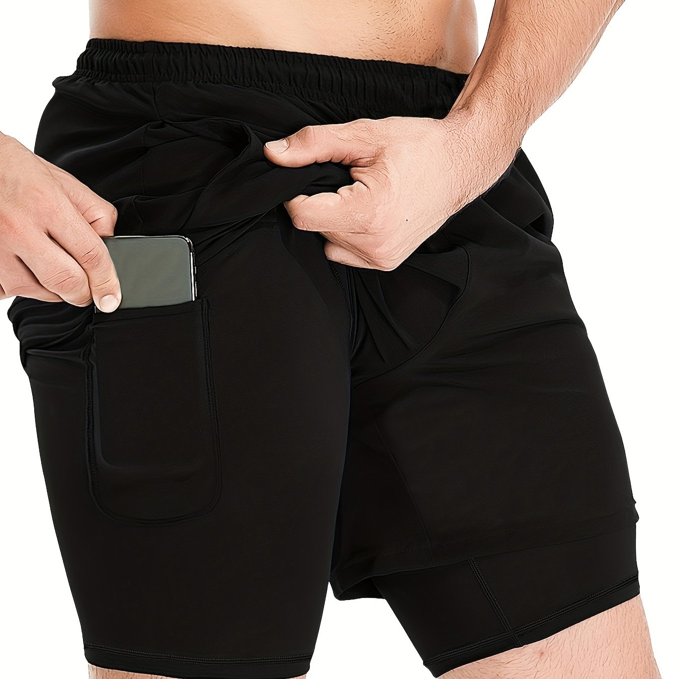 HOPLYNN Quick Drying Running Shorts With Pockets Lightweight Sports Shorts