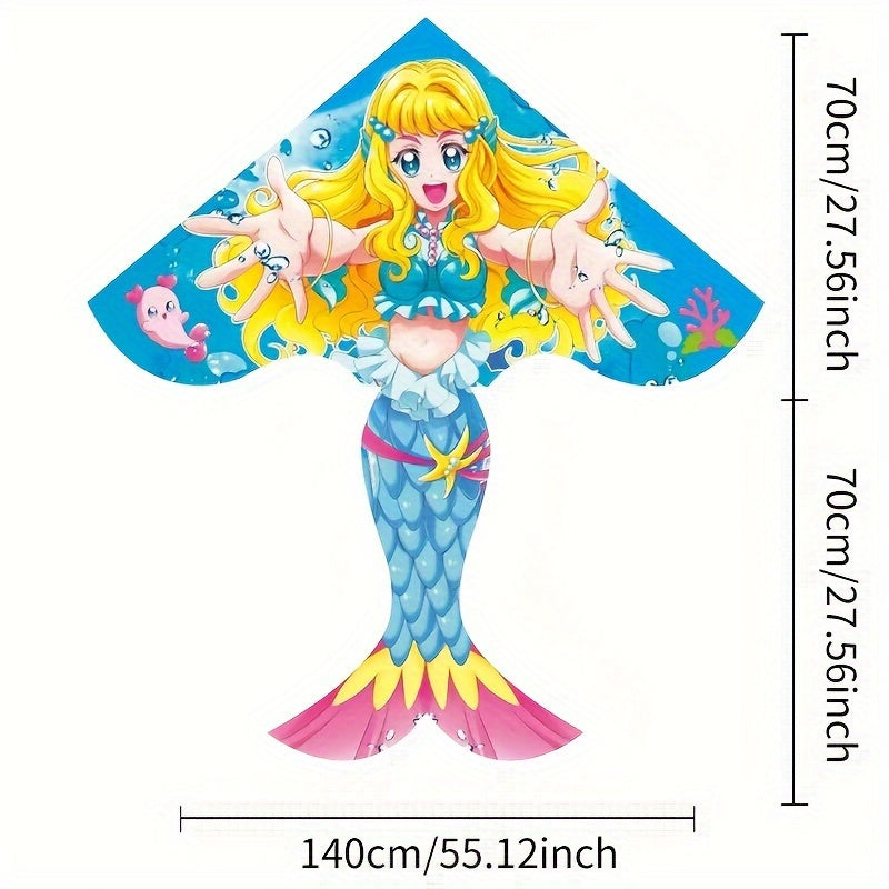 Cartoon Mermaid Kite for Outdoor Fun