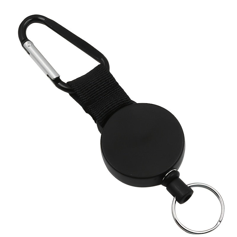 Carabiner Keychain with Retractable Cord, Securely Attach Keys
