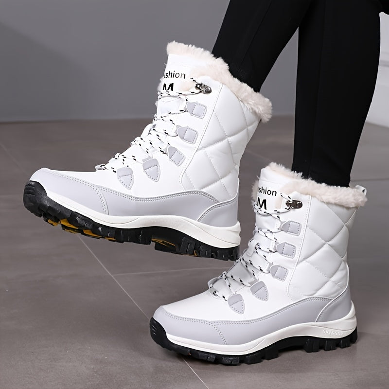 Women's Snow Boots Warm High Top Hiking Boots