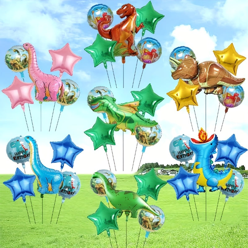 5pcs Dinosaur Set Party Balloons Decoration