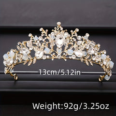Crystal Crown Tiara Rhinestone Hair Accessories Set