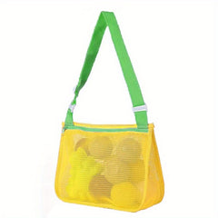 Kids Beach Mesh Bag Shell Collection Toy Storage Beach Bag