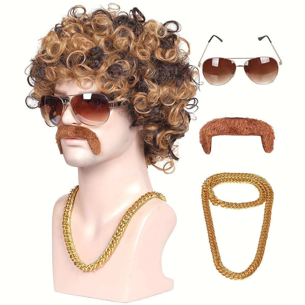 Men's Costume Halloween Party Accessories Set