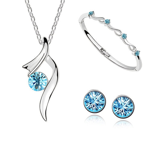 Crystal Jewelry Set for Women Girls
