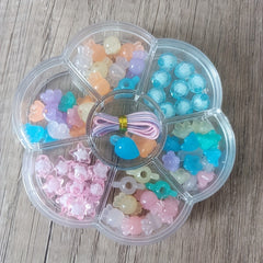 Kids Beaded Toys DIY Necklace Bracelet Plum Box Educational