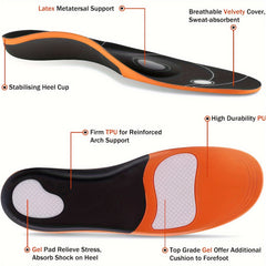 Plantar Fasciitis Arch Support Insoles Men Women Gel Insoles