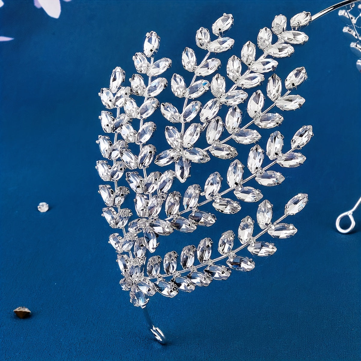 Crystal Leaf Shape Headband Bridal Hair Accessories