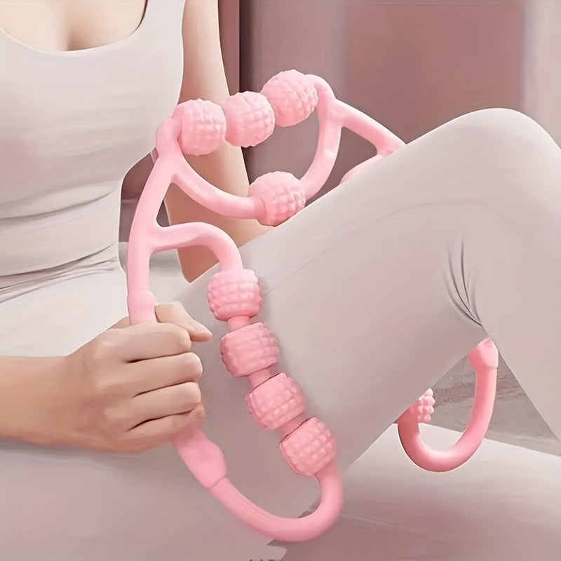 12-Wheel Muscle Roller for Leg Yoga Massage - Yoga Equipment