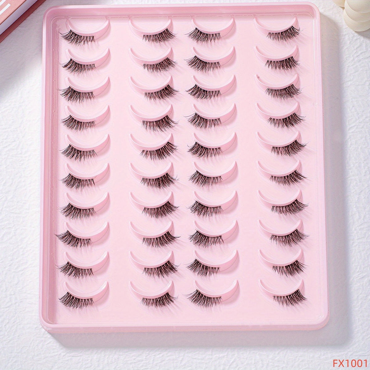20 Pairs Half Eye False Eyelashes Soft Faux Mink Lashes