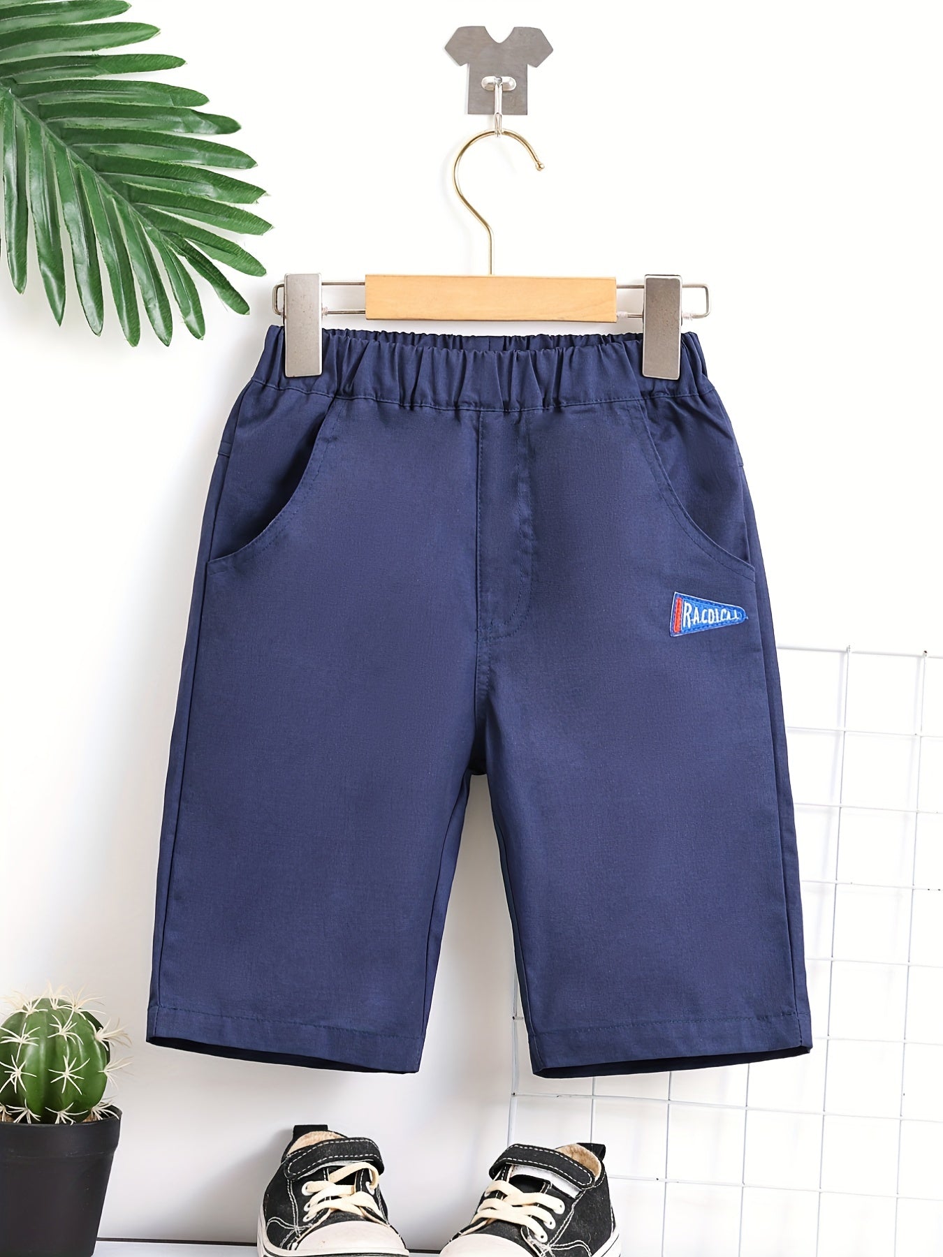 Boys Embroidery Letter Print Comfortable Shorts