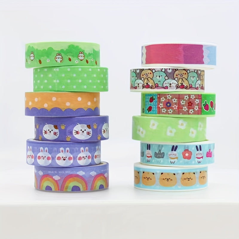 12pcs Pretty Masking Tape for Thanksgiving Scrapbooking