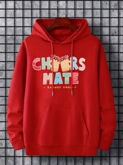 'Cheers Mate' Print Hoodie Hoodies For Men Men s Casual Pullover Hooded Sweatshi