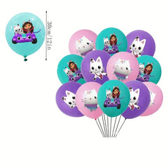 Birthday Party Theme Set with Balloons and Cake Plates