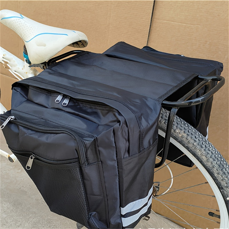 MTB Saddle Bag Rear Rack Luggage Double Seat Bag for Outdoor Cycling