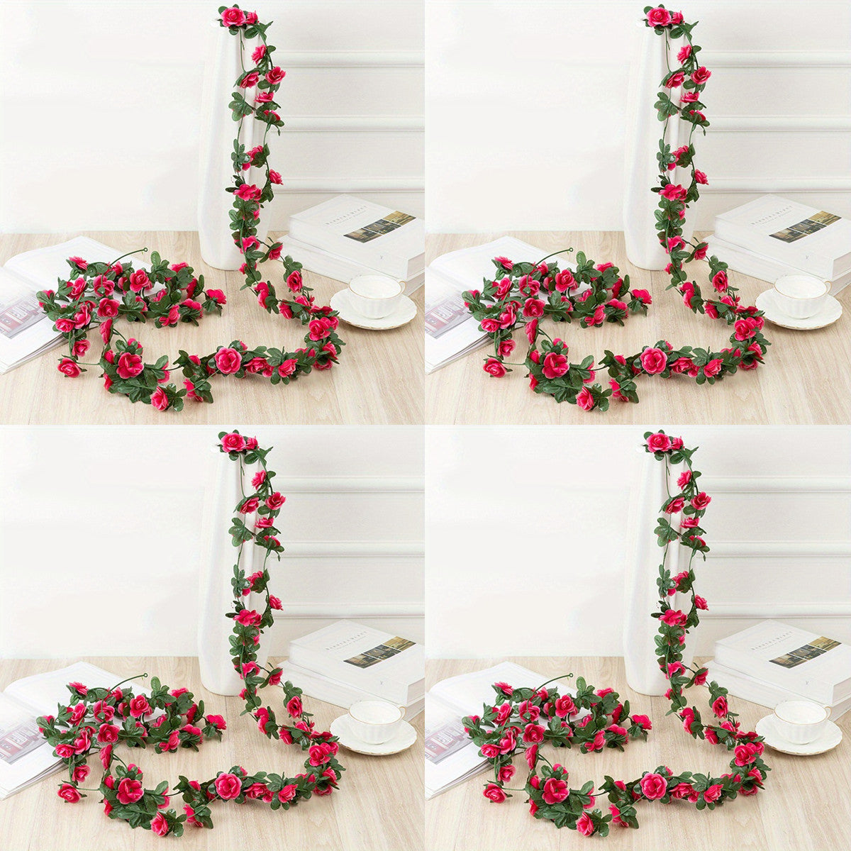 Artificial Peony Vine Silk Hanging Garland Home Decor