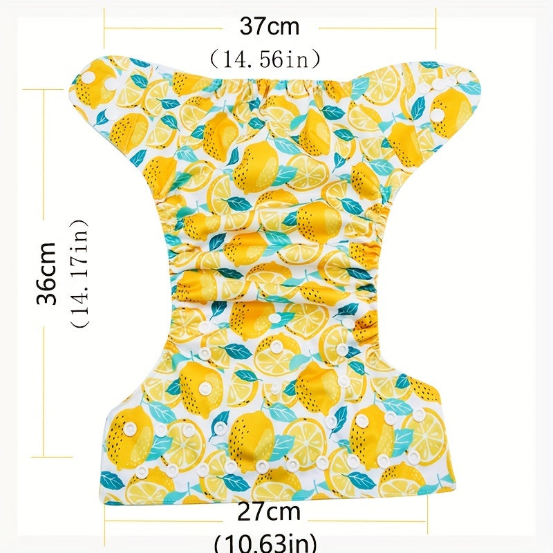 Striped Print Diaper Fox Design for Baby Boys Girls