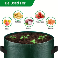 3pcs Potato Grow Bags PE Planting Growing Bag With Flap And Handles