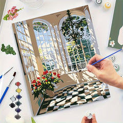 DIY Paint by Numbers Kit Create Your Own Window Niche Ideal Gift Crafts