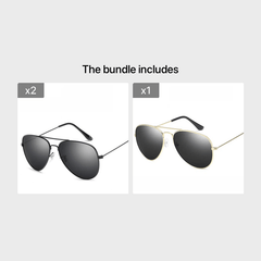 Vintage Metal Sunshade Sunglasses for Women
