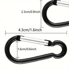 10pcs Aluminum Carabiners for Camping Hiking 4 32 cm