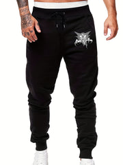 Men s Graffiti Scary Ghost Printed Sweatpants with Pockets