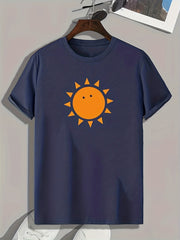 Sun Print Men's Graphic T shirt Casual Comfy Tees For Summer Mens Clothing