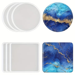 Round Coaster Silicone Molds for Resin Casting