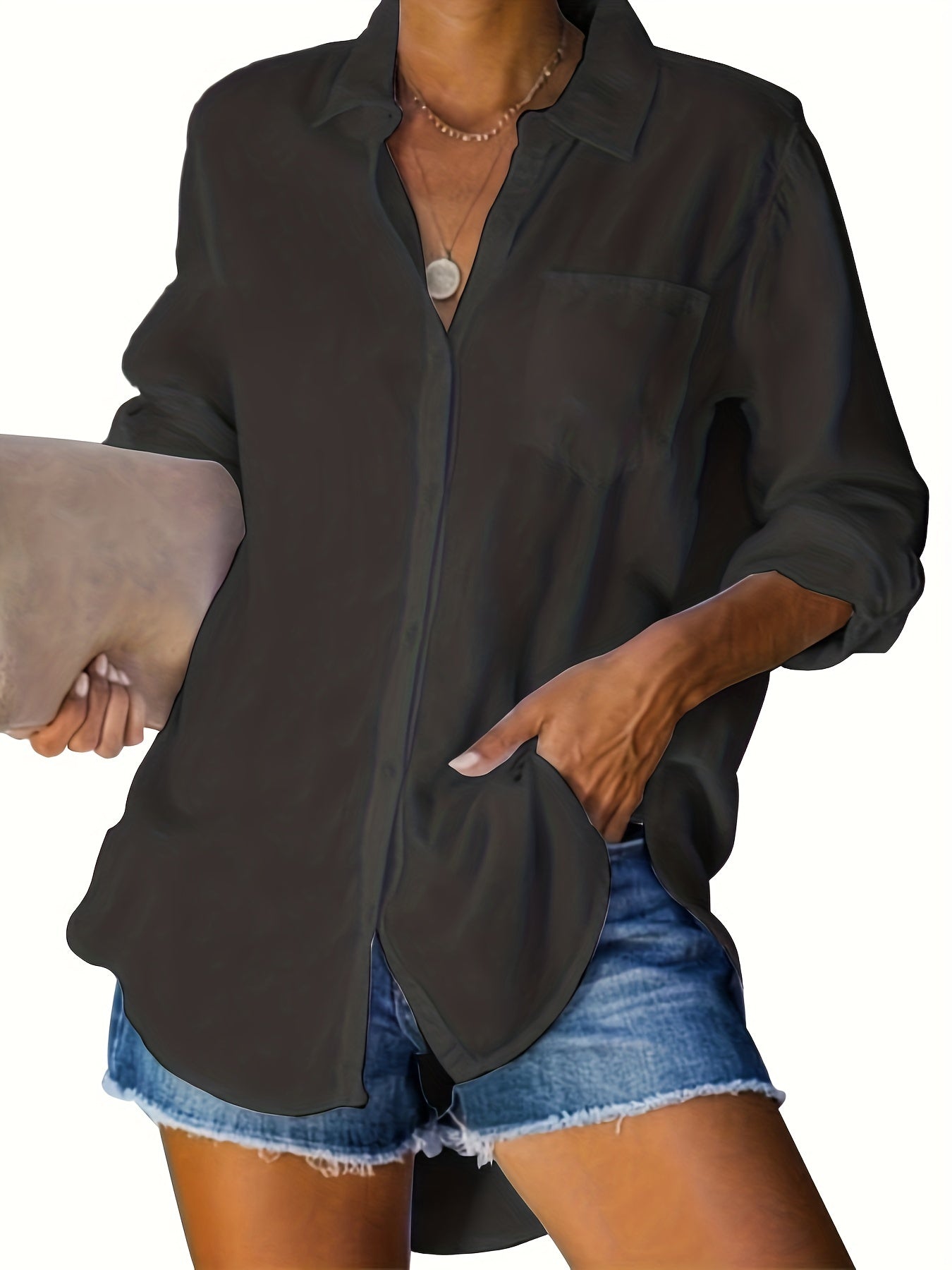 Basic Blouse Long Sleeve