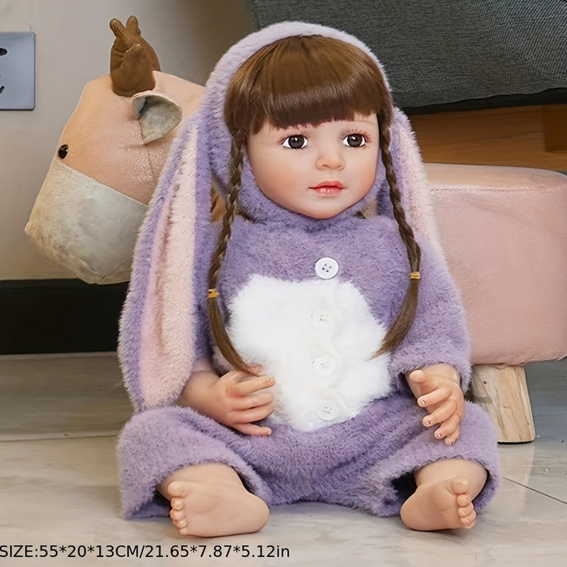 Silicone Realistic Baby Doll Girl Toy DIY Dressing Hair Styling