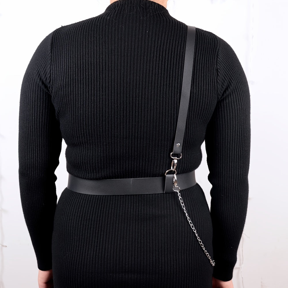 Women's Sexy Dark Punk Harness Belt Shoulder Strap Decoration